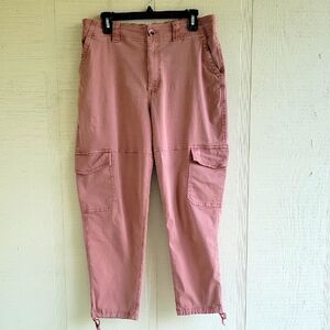 Women's Sonoma Dusty Rose Cargo Capris Size Large